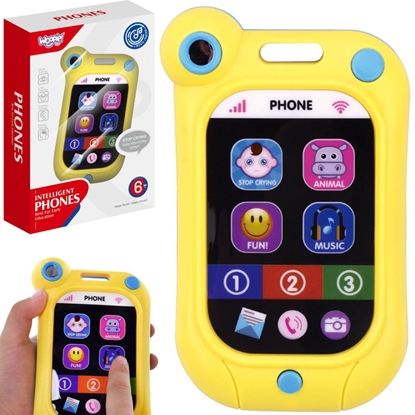 Изображение WOOPIE interaktyvus mobilusis telefonas su garsais, geltonas