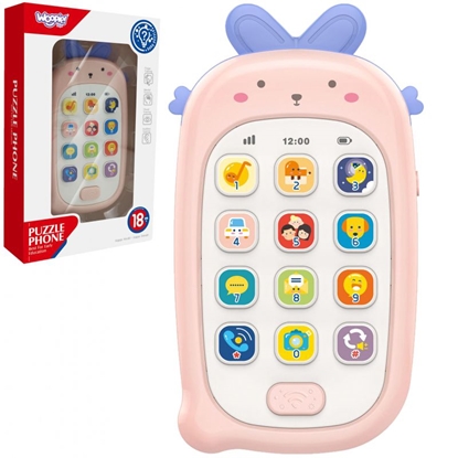 Picture of WOOPIE interaktyvus mobilusis telefonas su garsais, rožinis