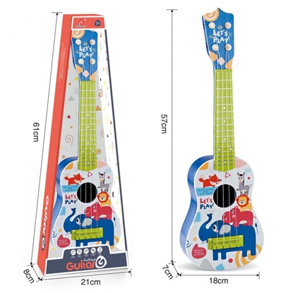 Attēls no Woopie vaikiška klasikinė gitara, mėlyna 57cm