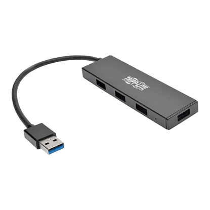 Attēls no 4-portowy, ultracienki, przenośny koncentrator USB 3.0 SuperSpeed U360-004-SLIM 