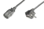 Изображение ASSMANN Power cord Schucko angled/IEC C13 M/F 0 75m