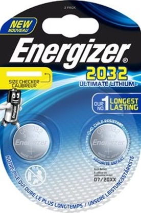 Attēls no BAT2032.EUL2; CR2032 baterijas 3V Energizer Ultimate Lithium litija Ultimate Lithium 2032 iepakojumā