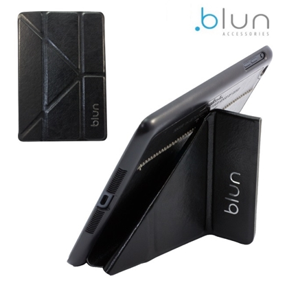 Picture of Blun MHS Eko ādas sāniski atverams maks ar stendu Samsung T230 Galaxy Tab 4 7.0 Melns