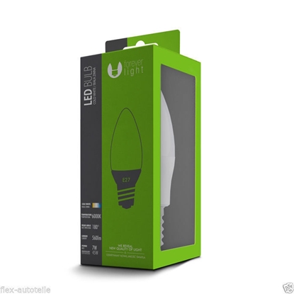 Picture of Bulb LED C37 E27 7W 230V cold white