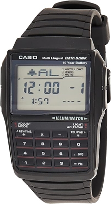 Attēls no CASIO Vintage Data Bank Digital Watch Mens DBC-32-1AES Black