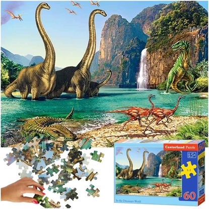 Изображение Castorland World of Dinosaurs Puzzle 60pcs