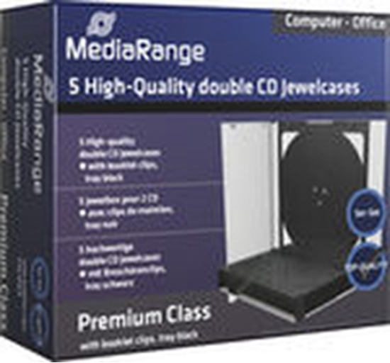 Picture of Mediarange CD Leerbox 5pcs Double JewelCase retail
