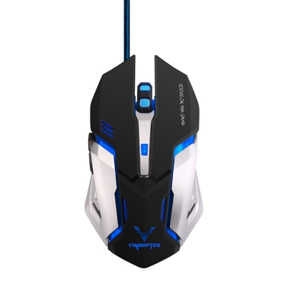 Picture of Chiropter X10 Profesionāla Optiskā Spēļu Pele 6 Pogas Pīts 1.5m Vads800-2400dpi Black