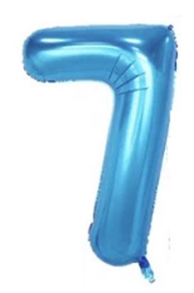 Изображение Folat Folija 1m gaisa balons Cipars 7 Glossy Blue