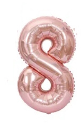 Attēls no Folat Folija 1m gaisa balons Cipars 8 Glossy Pink