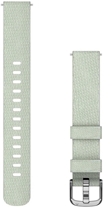 Изображение Garmin watch strap Lily 2 Nylon, sage gray/silver