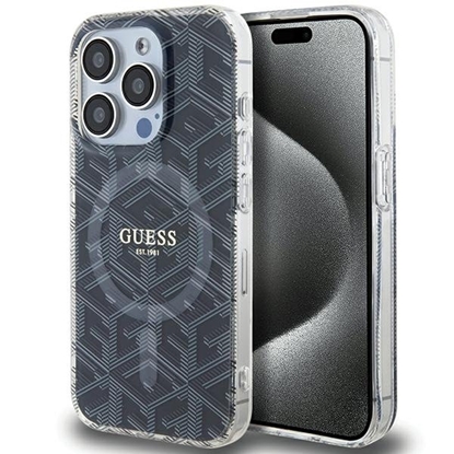 Picture of Guess GUHMP15XHGCUSTGK Back Case for Apple iPhone 15 Pro Max