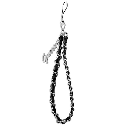 Picture of Guess Phone Strap Chain Charms Black