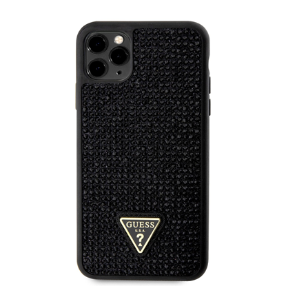 Picture of Guess Rhinestones Triangle Metal Logo Case iPhone 