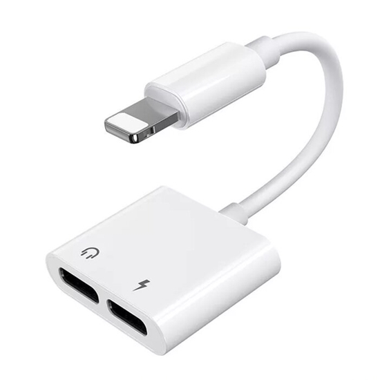 Picture of Joyroom Apple 3.5mm Audio Power Converter And Lightning Port White