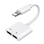 Attēls no Joyroom Apple 3.5mm Audio Power Converter And Lightning Port White