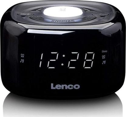 Attēls no Lenco CR12BK FM clock radio with night light