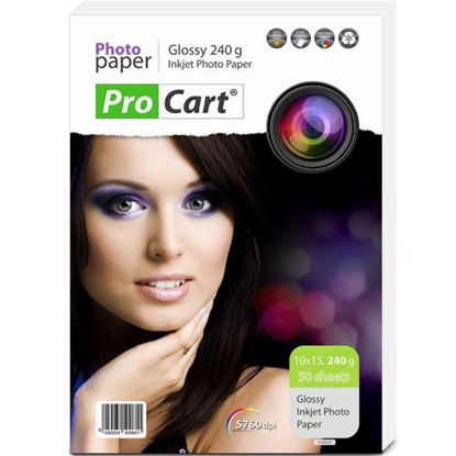 Picture of Procart Glossy Photo Paper A6 (10x15) 240g/m2 50 sheets