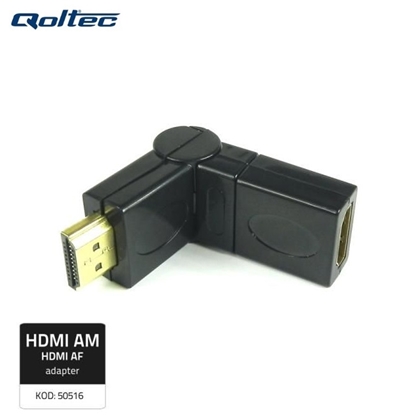 Picture of Adapter AV Qoltec HDMI - HDMI czarny (50516)