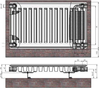 Picture of Radiators 11x400x2000 Ventil Compact Termolux