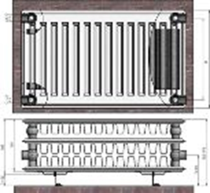 Picture of Radiators 33x500x1000 Ventil Compact Termolux