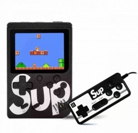 Изображение RoGer Retro mini Game console with 400 games / 3 inch color screen / TV output / Remote / Black