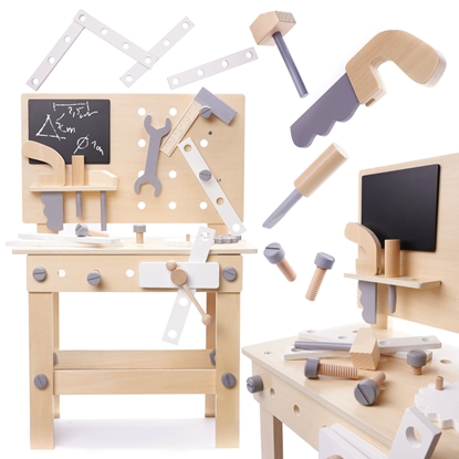 Изображение RoGer Wooden Workshop with Tools for Kids