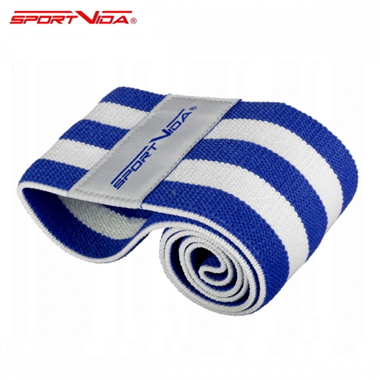 Изображение SportVida Fitnesa & Krossfit Hip Band Gumijas priekš sēžas un apakšējo muskuļiem 36*7,6cm Tumši zila