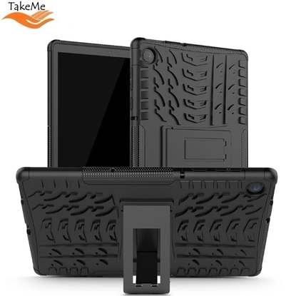 Изображение TakeMe Armorlok Planšetdatora maks-apvalks ar stendu priekš Huawei Media Pad T5 10'' Black