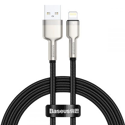 Изображение USB cable for Lightning Baseus Cafule, 2.4A, 2m (b