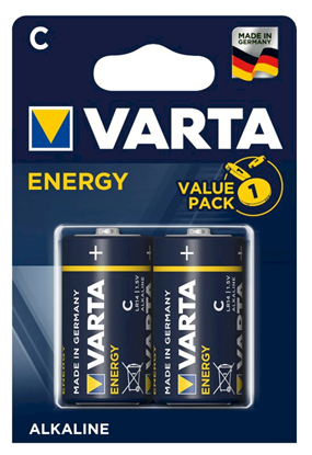 Изображение Varta 4114|C2 Alkaline LR14 1.5V Baterijas (2gab.)