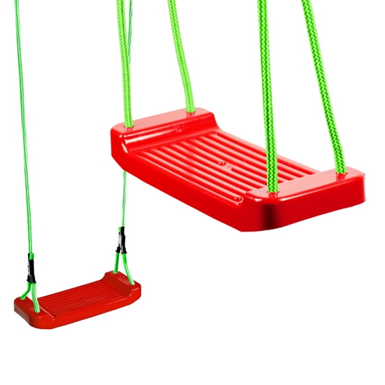 Picture of Vigo 2in1 Ārtelpu un Iekštelpu šūpoles izturīgu plastmasas sēdekli 43x17cm priekš bērniem (max 50kg)