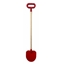 Изображение Vigo Kids Toy Plastic Spade with 60cm wooden handle and grip (spade size 18x16cm) Red