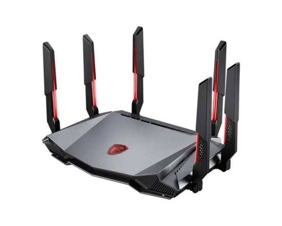 Picture of Wireless Router|MSI|Wireless Router|6600 Mbps|IEEE 802.11a|IEEE 802.11b|IEEE 802.11g|IEEE 802.11n|IEEE 802.11ac|IEEE 802.11ax|USB 3.0|4x10/100/1000M|1x2.5GbE|LAN \ WAN ports 1|GRAXE66