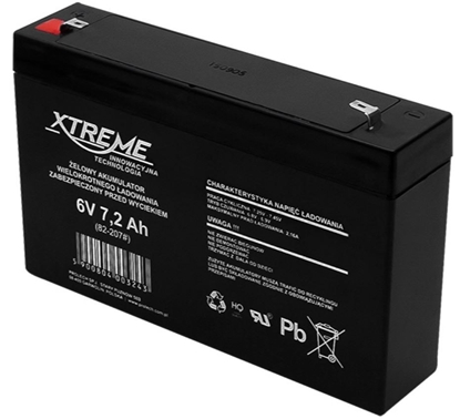 Изображение Akumulator żelowy 6V 7.2Ah XTREME
