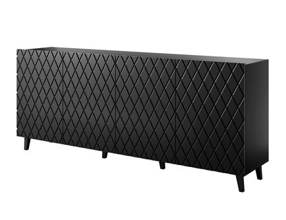 Attēls no ASTI chest of drawers 200x42x82 black matt