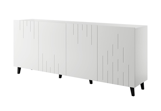 Picture of BARI chest of drawers 200x42x82 white matt