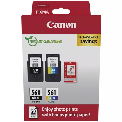 Attēls no Canon PG-560 / CL-561 Photo Value Pack