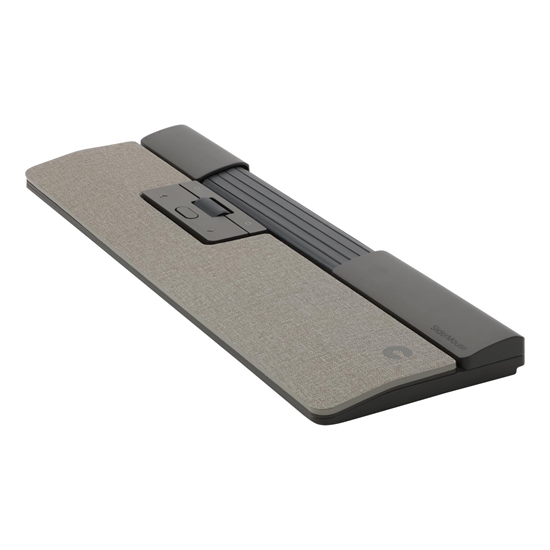 Picture of Contour Design SliderMouse Pro (Wired) with Slim wrist rest in fabric Light Grey