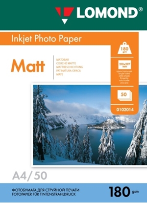 Picture of Lomond Photo Inkjet Paper Matte 180 g/m2 A4, 50 sheets