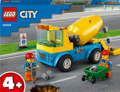 Attēls no LEGO City 60325 Cement Mixer Truck (4+)