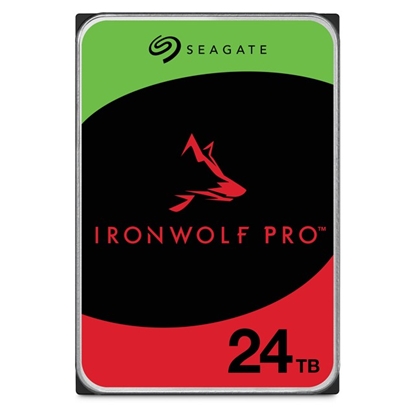 Picture of HDD|SEAGATE|IronWolf Pro|24TB|SATA|512 MB|7200 rpm|Discs/Heads 10/20|3,5"|ST24000NT002