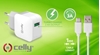 Picture of CELLY TRAVEL CHARGER TURBO+TYPE-C CABLE