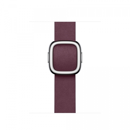 Изображение Pasek w kolorze rubinowej morwy z klamrą nowoczesną do koperty 41 mm - rozmiar S