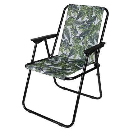 Attēls no Jungle Light saliekamais tūristu krēsls ar roku balstiem 52x44x75 cm
