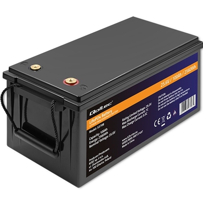 Изображение Akumulator LiFePO4 Litowo-Żelazowo-Fosforanowy | 25.6V | 100Ah | 2560Wh | BMS 