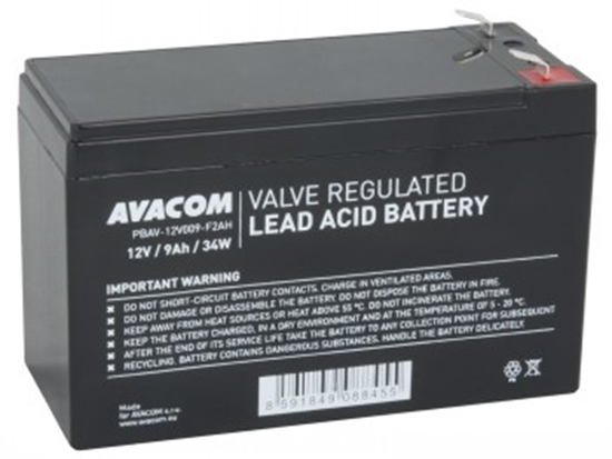 Picture of Avacom AVACOM baterie 12V 9Ah F2 HighRate (PBAV-12V009-F2AH)