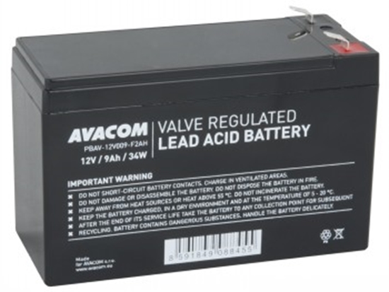 Picture of Avacom AVACOM baterie 12V 9Ah F2 HighRate (PBAV-12V009-F2AH)