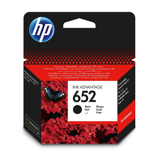 Picture of HP 652 Black Original Ink Advantage Cartridge