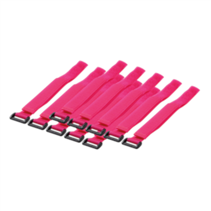 Picture of Wire Strap 500*20 mm, 10pcs, pink | Logilink